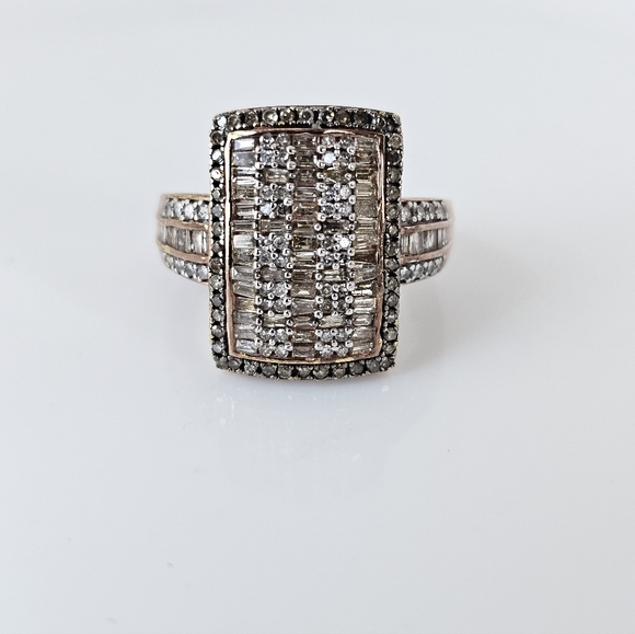 Genuine 1 Carat Diamond Ring Rose Gold Vermeil Size 7! - Picture 3 of 13